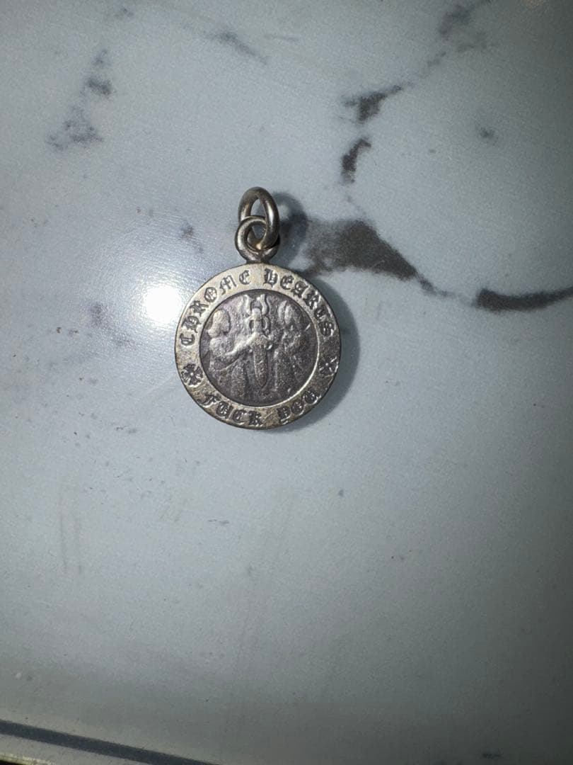 ま*ん様 Chrome Hearts メダルペンダント シルバー