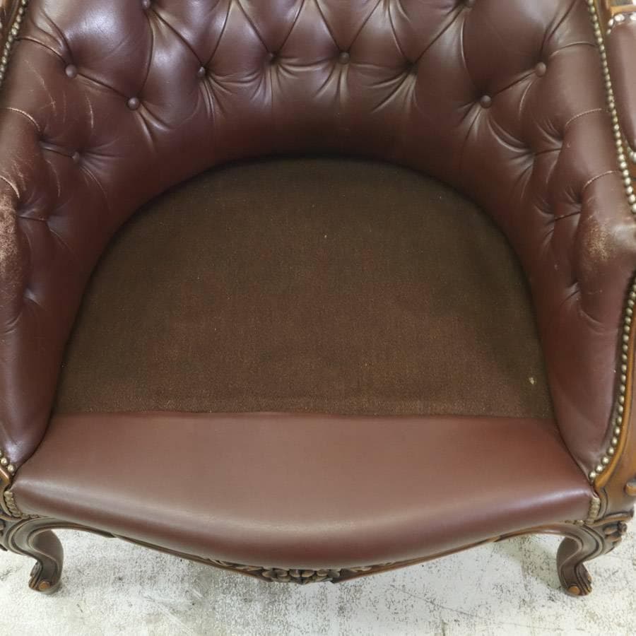 4点同時購入 にゃんコロ様 カリモク最高峰ドマーニ ルイ15世 1人掛けソファ