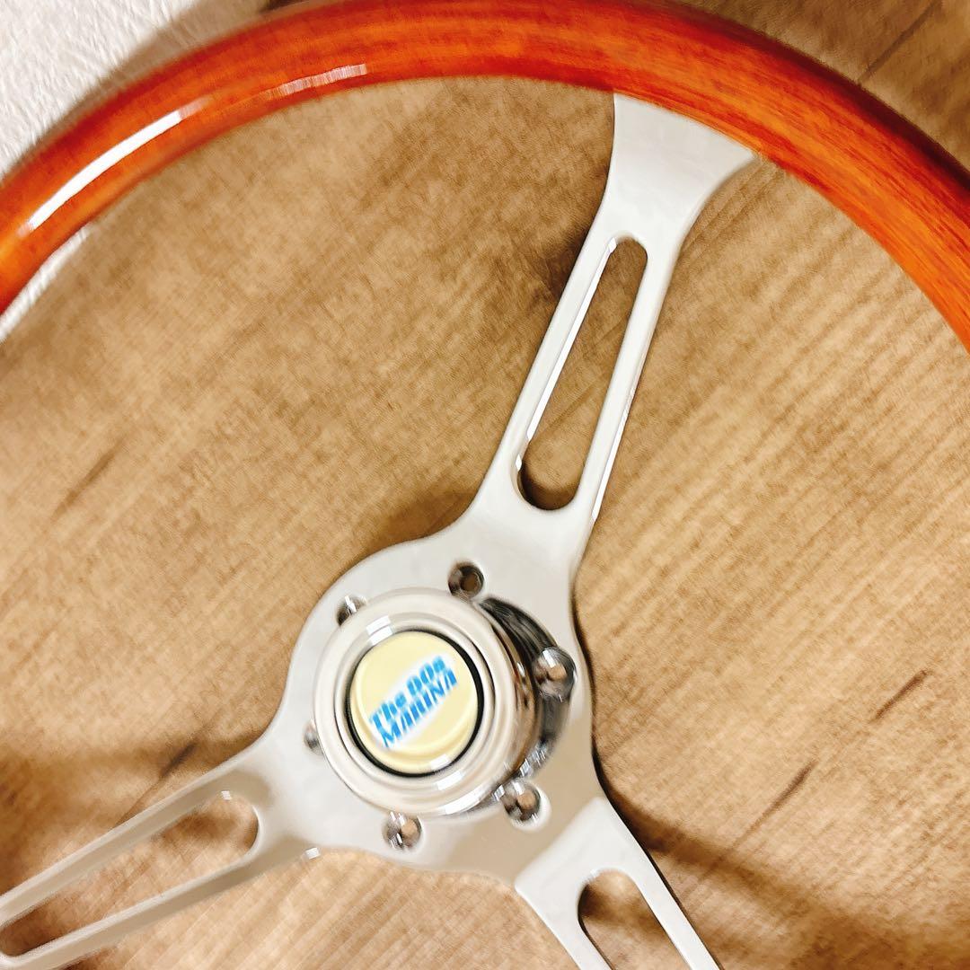 ウッドハンドル　ウッドステアリング　38cm アメリカン　USDM 旧車　など