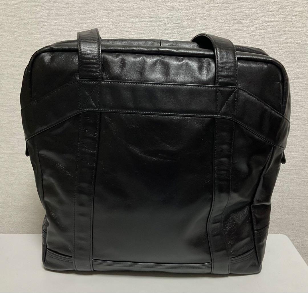 吉田カバン　PORTER　LUGGAGE LABEL 　黒　レザー　トートバッグ