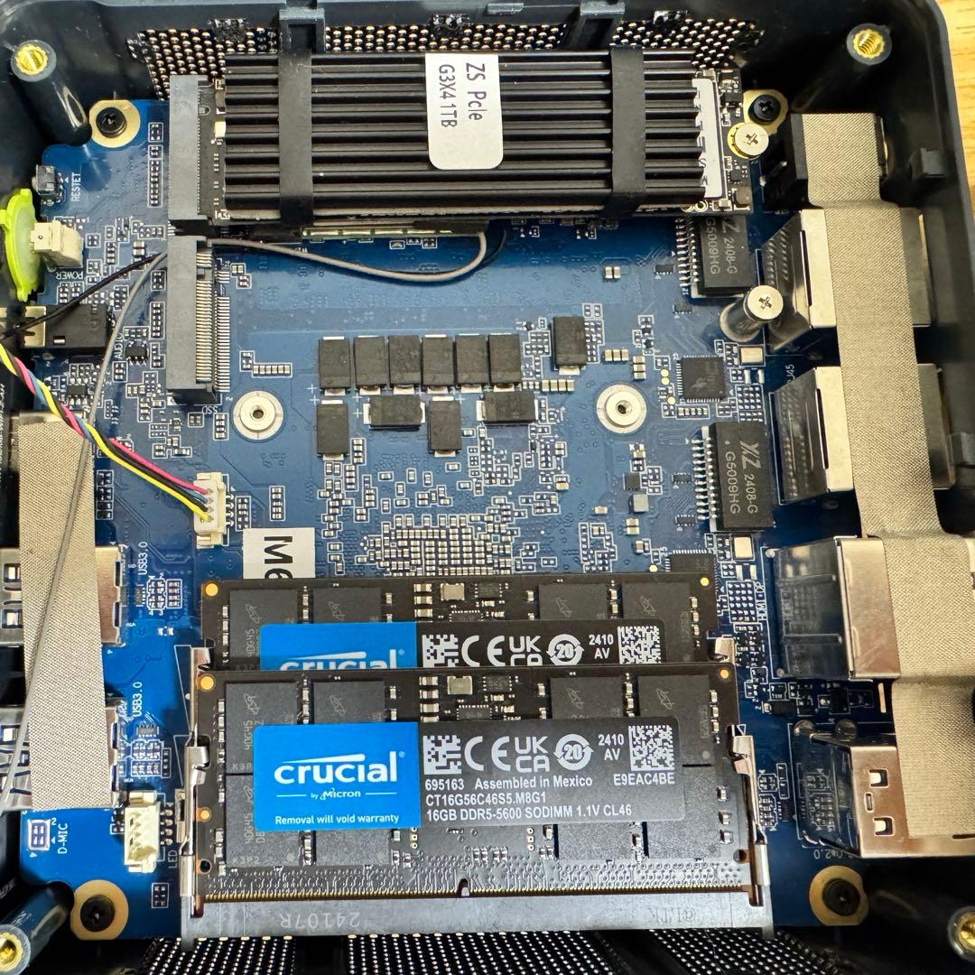 GMKtec Nucbox　M6 メモリ32GBへ増量済み