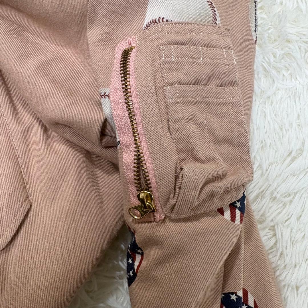 n*i様 カールヘルム ピンクハウス　MA-1 キルティング　中綿　野球　ピンク