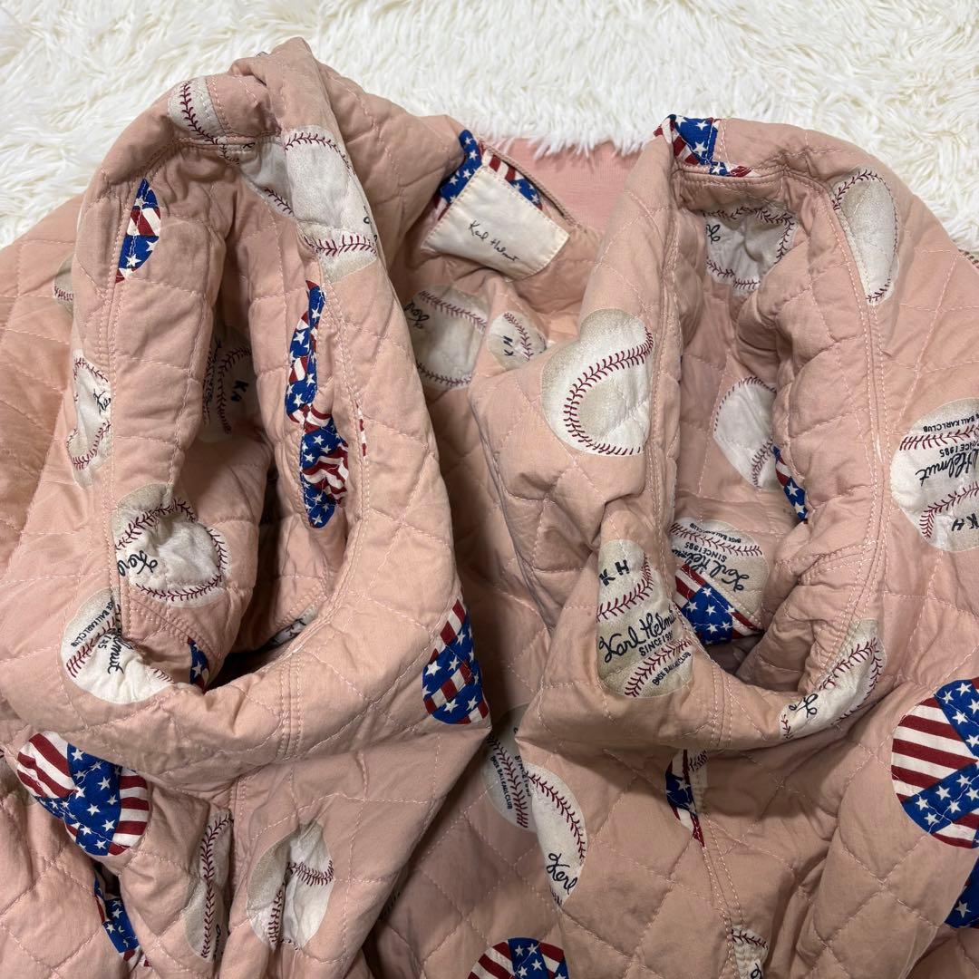 n*i様 カールヘルム ピンクハウス　MA-1 キルティング　中綿　野球　ピンク