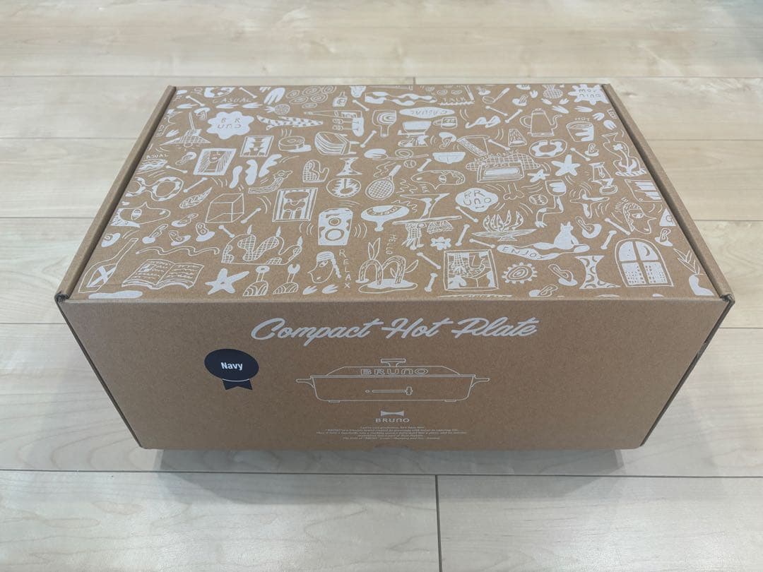 BRUNO コンパクトホットプレート ネイビー プレミアムモルツ仕様