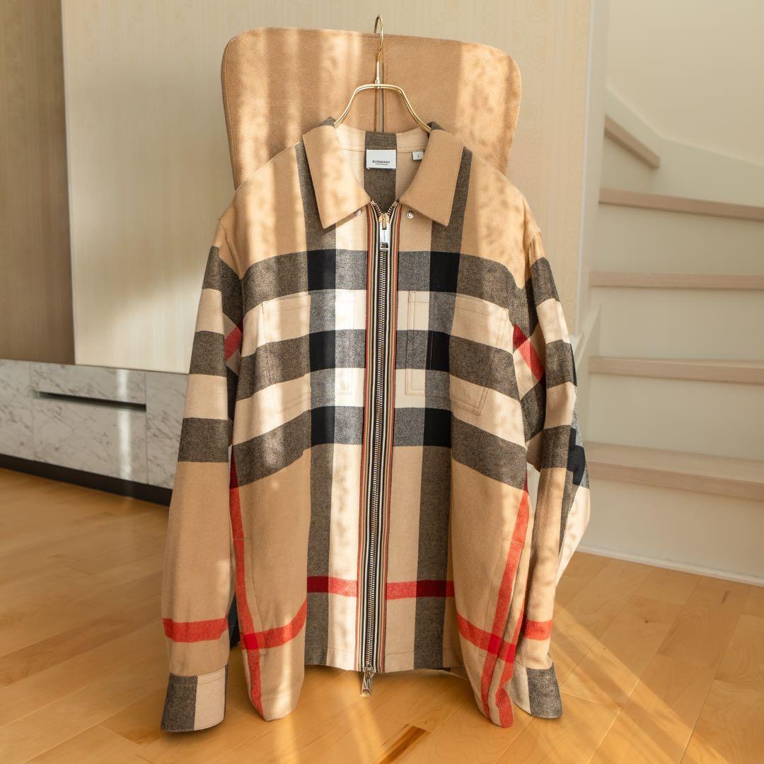 【美品】☆高級品・レア☆バーバリー☆ ノバチェックジップアップジャケット☆