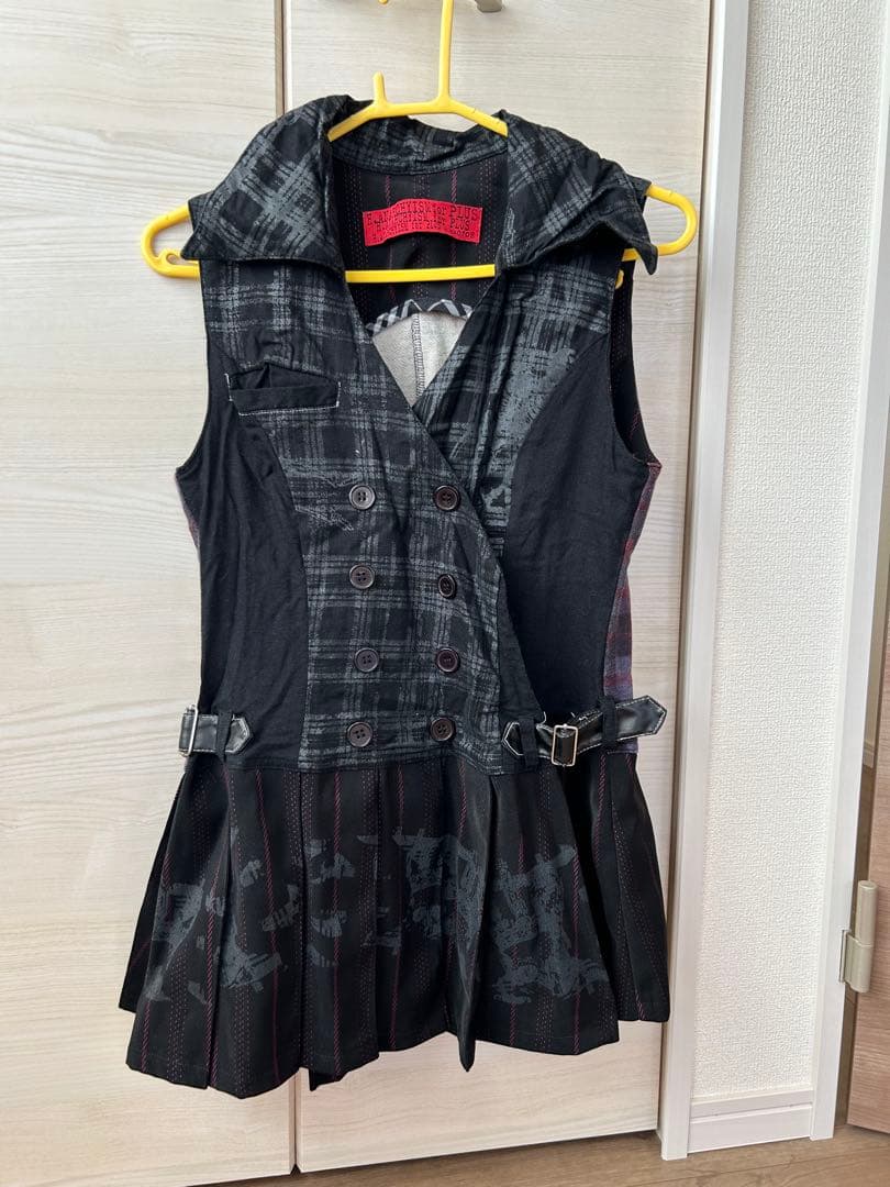 h.NAOTO H.ANARCHY ノースリーブジャケットミニワンピース風