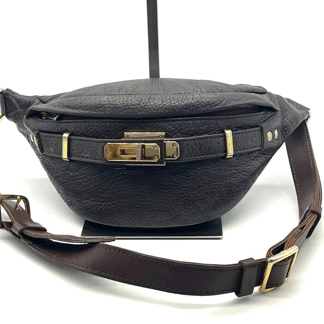 sita parantica ボディバッグ ウエストポーチ レザー ブラウン