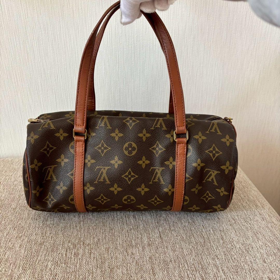 LOUIS VUITTON パピヨン 30 ハンドバッグ モノグラム ポーチ付き
