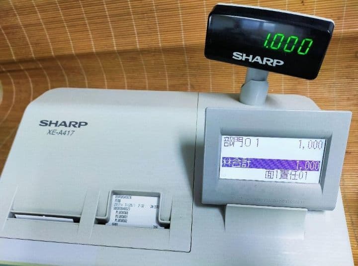 シャープレジスター　XE-A417　PC連携売上管理　最上位機種　356118