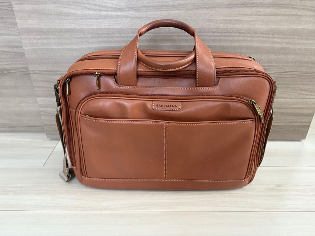 【美品】hartmann レザー 大容量 ビジネスバッグ