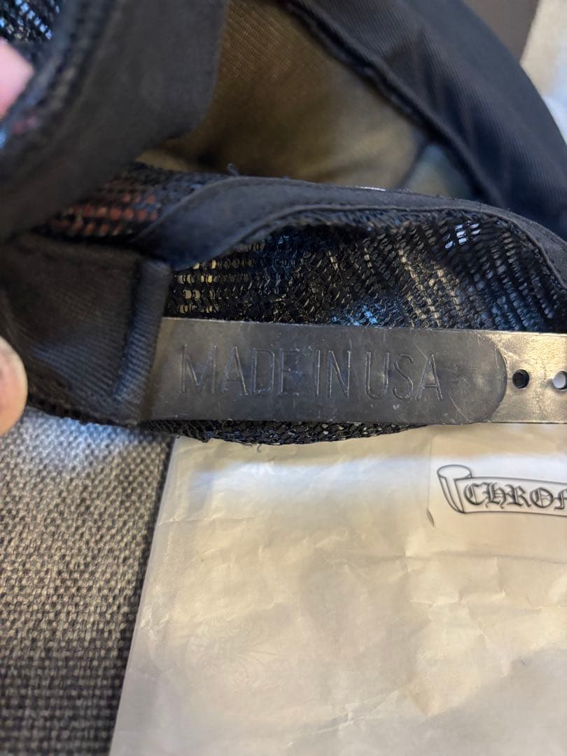 【大人気】クロムハーツキャップ　国内正規品　ブラック　確実正規品