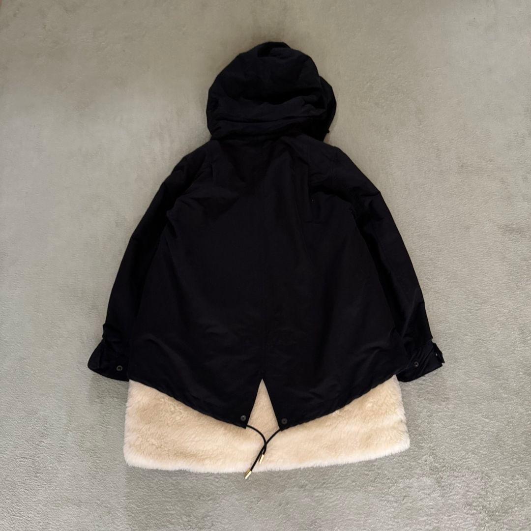 ザリラクス ショートモッズコート ファーライナー 黒 40