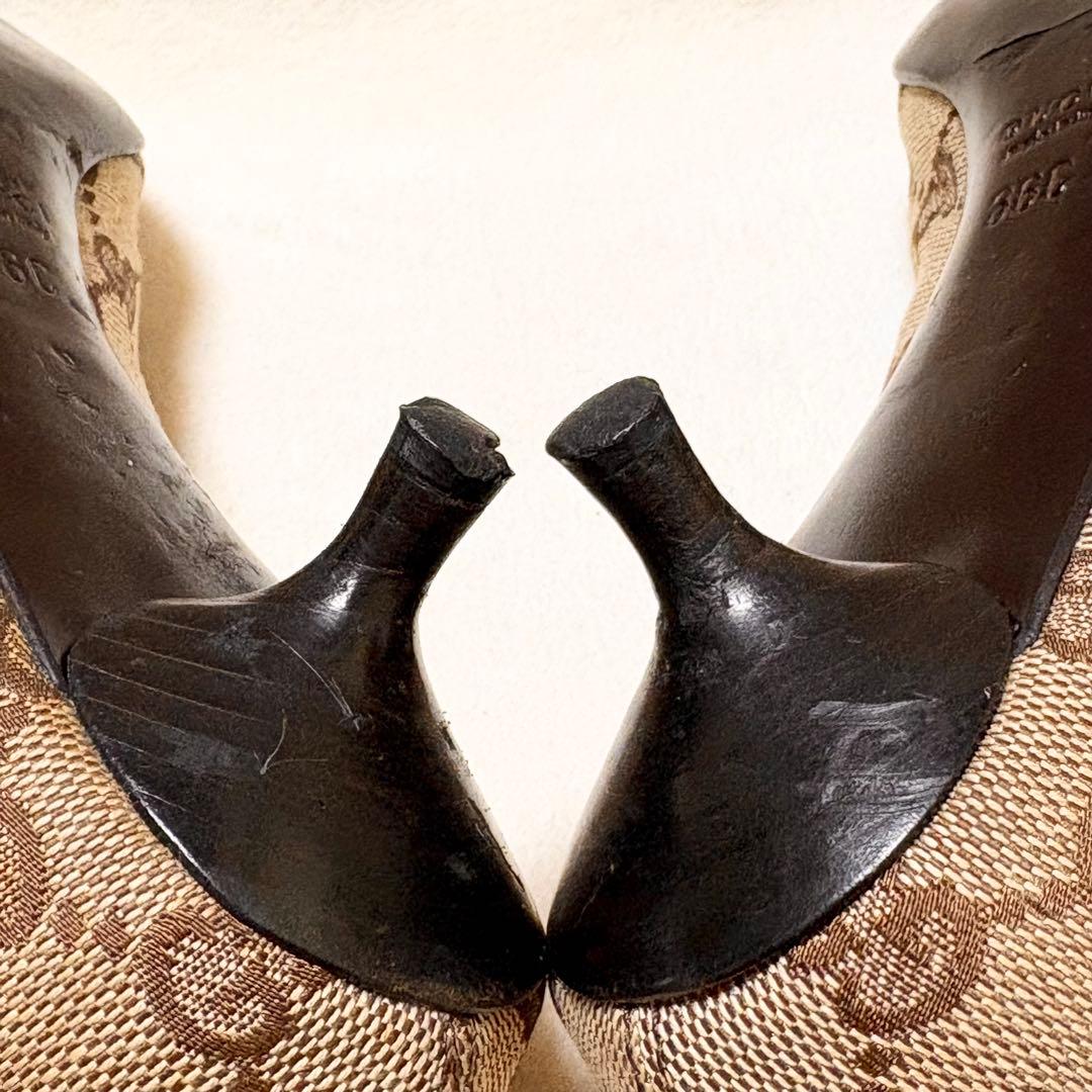 GUCCI GG柄 ポインテッドトゥパンプス 36 (23cm)