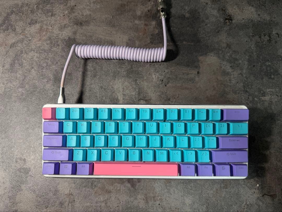 ノ*ム様 あ*る様 自作ゲーミングキーボード 銀軸 静音化済