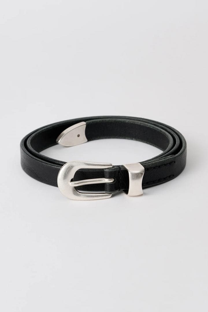 小物 ourlegacy BELT 2 CM Black Leather 80