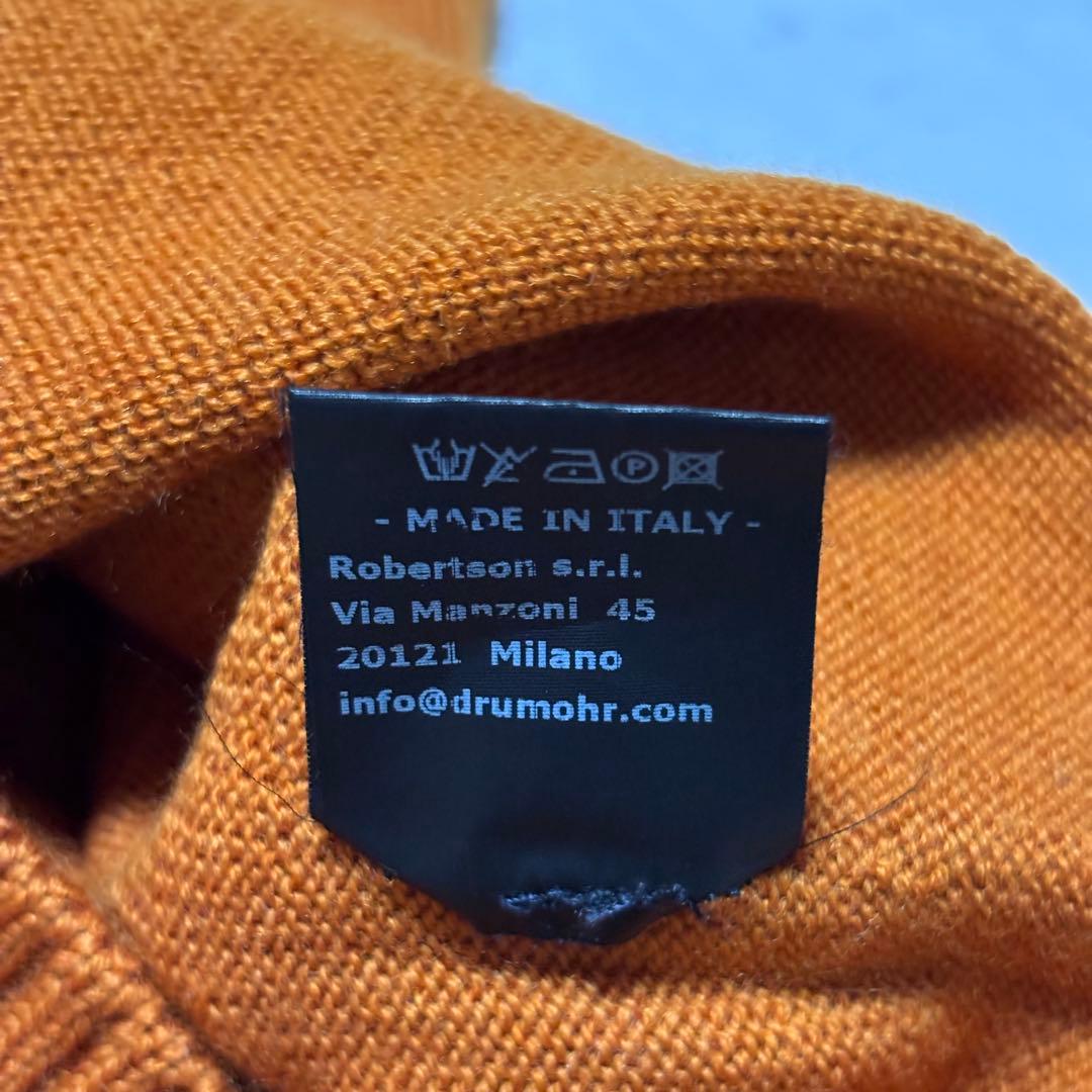 【極美品】ドルモア 8ゲージタートルネックニット ビームス取扱 48 イタリア製