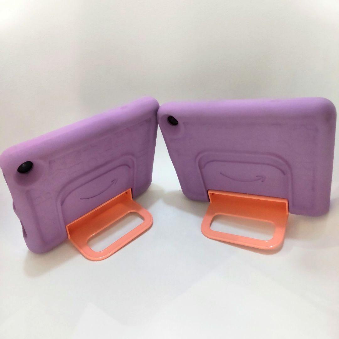 Amazon Fire7 キッズタブレット 専用ホルダー パープル 2個セット