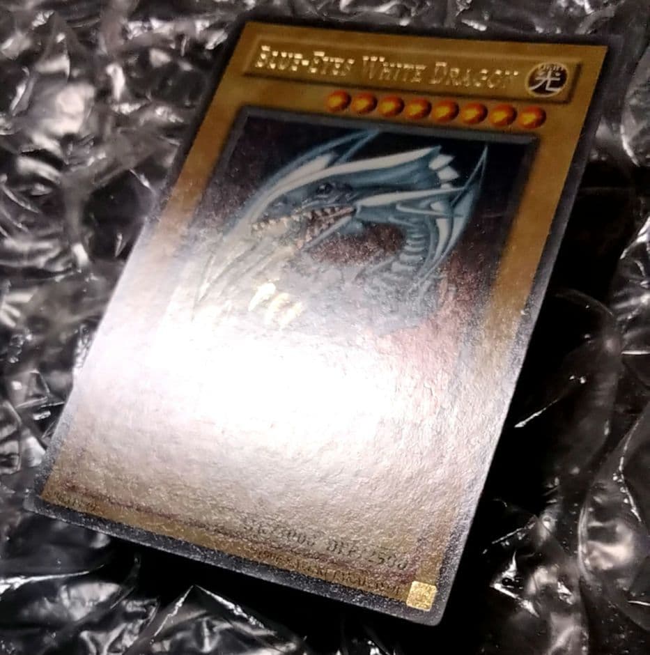 秘蔵 特濃 glossy ホイル エラー 1st 遊戯王 ブルーアイズ 初期