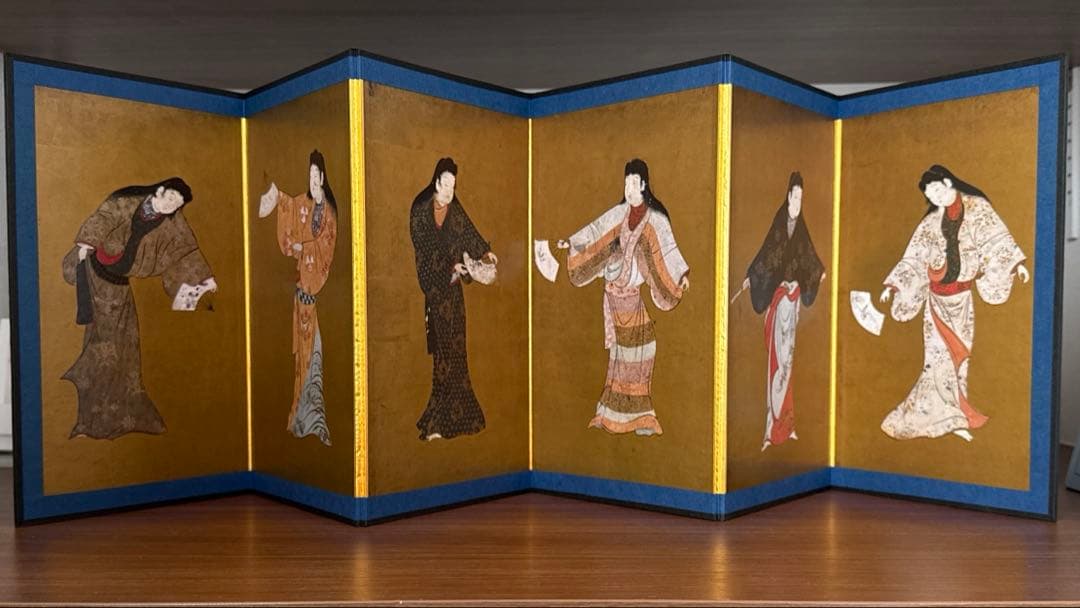 重要文化財　舞踊図　縮小版屏風