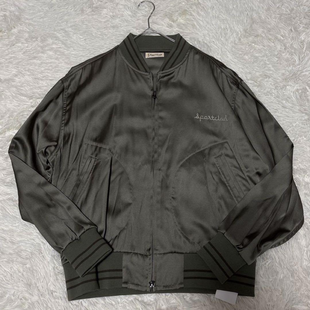 Sportclad フレームワーク サテンブルゾン カーキ ミリタリー