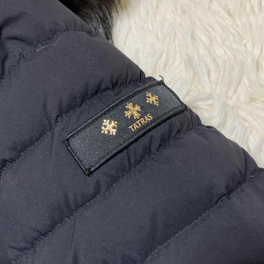 極美品　タトラス　チムリア　ダウンコート　フード　ラクーン　ブラック