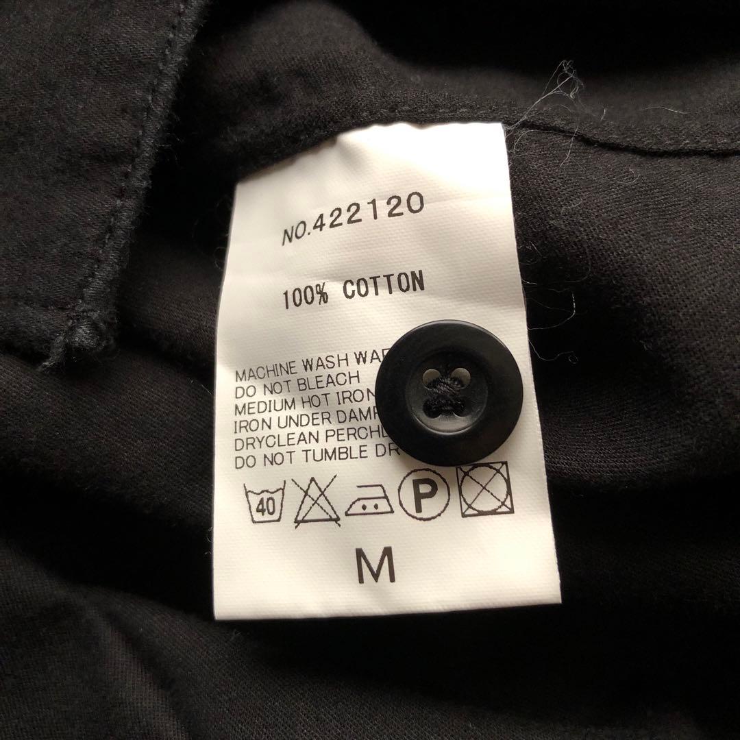 美品【春物】HAVERSACK ハバーサック ノーカラーシャツ M