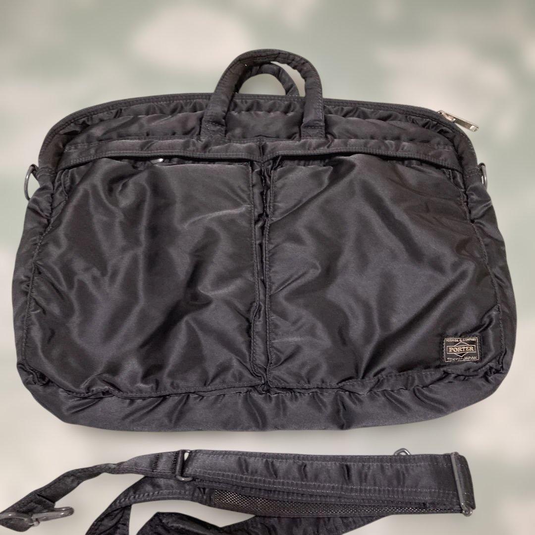 ひ*ン様 PORTER タンカー　ブラック ビジネスバッグ　美品