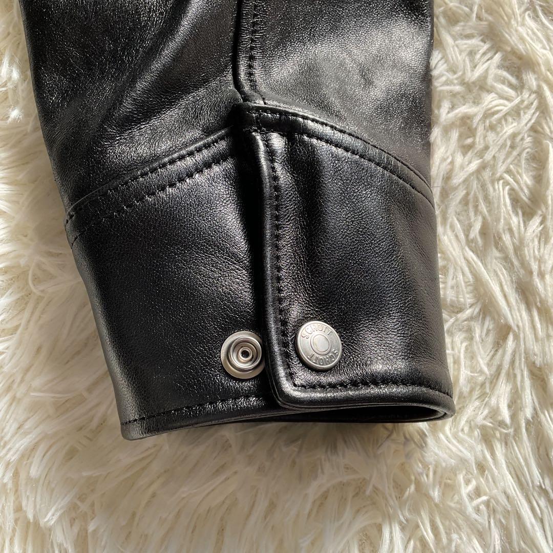 未使用級✨schott レザートラッカージャケット　ライダース　ラムスキン　M