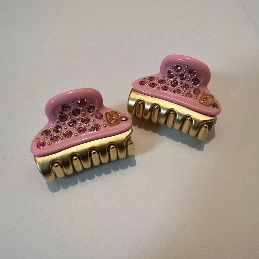 未使用　アレクサンドルドゥパリ　ヘアクリップ　2個セット　ピンク　VENDOME