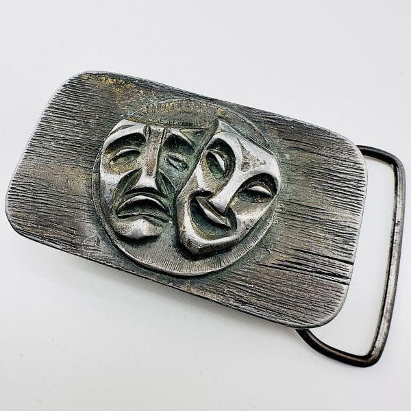 M123 Antique 1910's ツーフェイス ブロンズ ベルト バックル