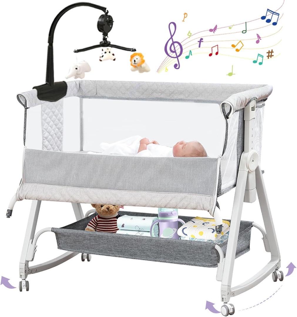 ✨早い者勝ち✨ベビーベッド 添い寝ベッド 乳児用ベッド 多機能 高さ6段調節可能