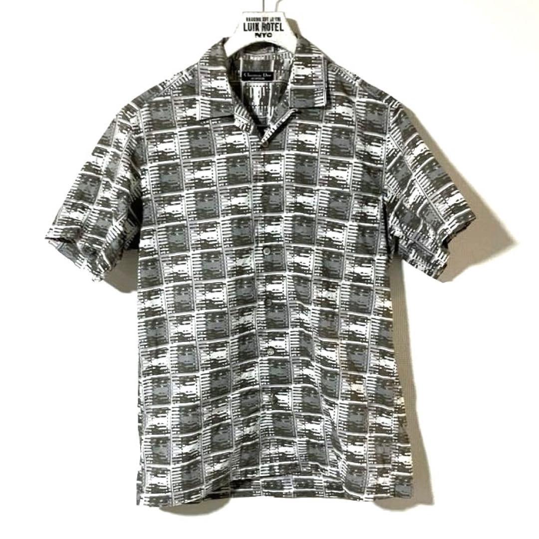 90s ビンテージ Christian Doir 半袖 オープンカラーシャツ