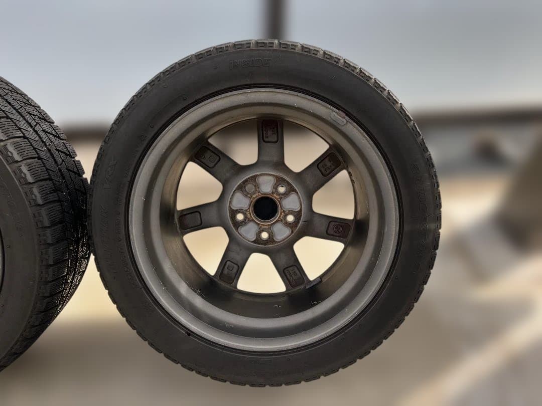 スバル 17インチ スタッドレスタイヤホイールセット ブラック