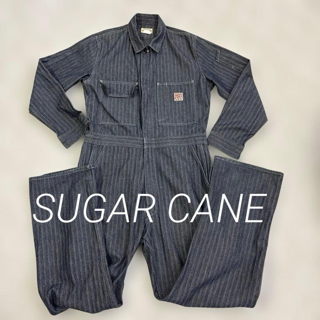 SUGAR CANE ヘリンボーン　オールインワン　オーバーオール　つなぎ40
