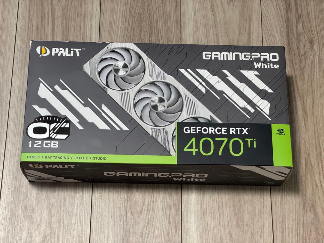 グラフィックボード・グラボ・ビデオカード PALIT White GeForce RTX 4070 Ti