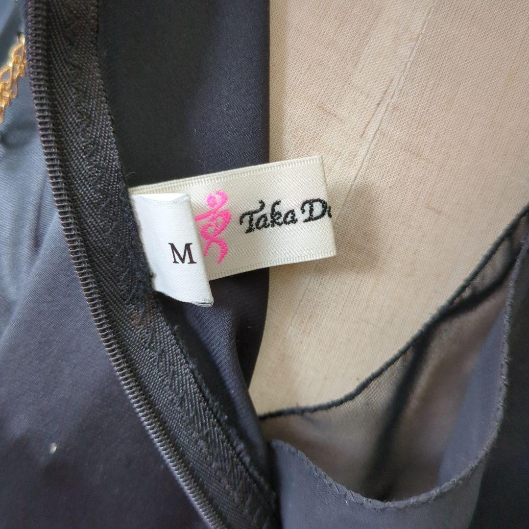 ma品 タカダンス 社交ダンス用黒ドレス 長袖 スパンコール&チョーカー付