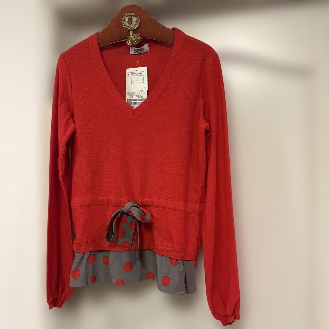 【未使用】Moschino Cheap＆Chic 長袖トップス レッド