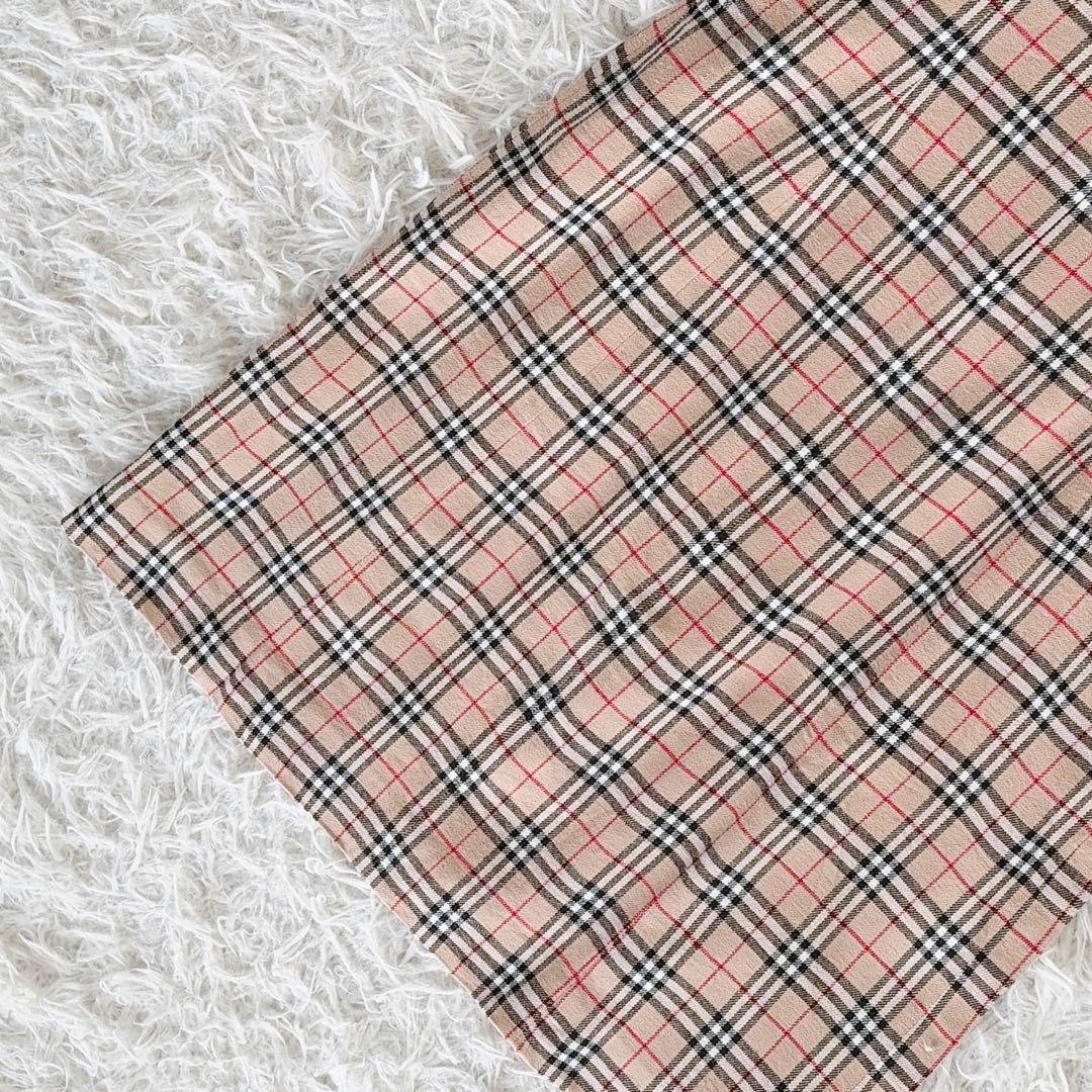 美品✨【バーバリーズブルーレーベル】ノースリーブワンピース ノバチェック 38