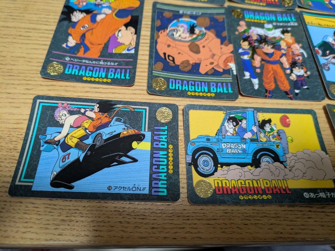当時物ドラゴンボール ビジュアルアドベンチャーカード19種セット（キラ1枚有り）