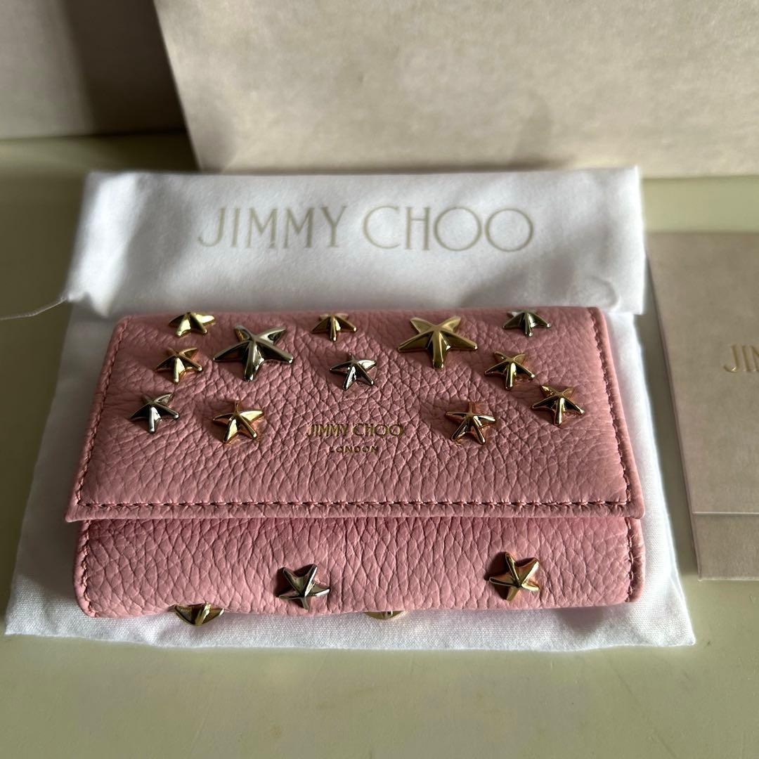 JIMMY CHOO ピンク スタッズ キーケース　正規品　新品 可愛い　未使用