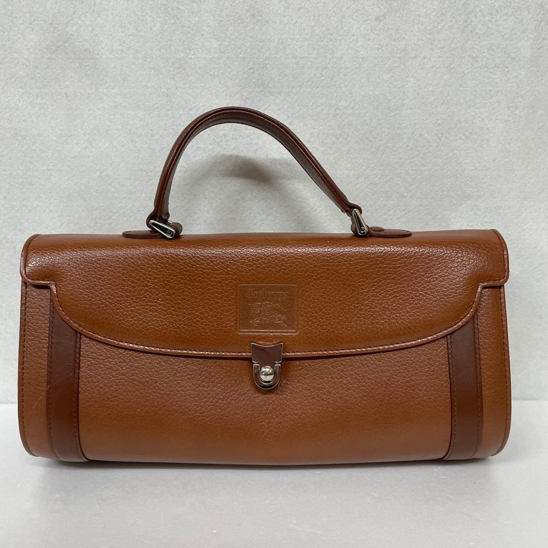 バーバリー　ハンドバッグ　ミニボストン　ノバチェック　シャドーホース