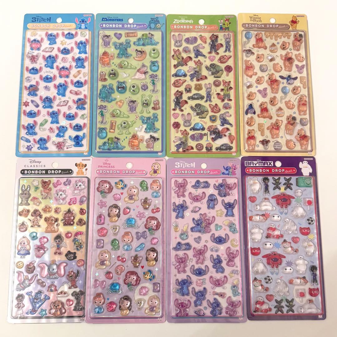 【公式】 ディズニー ボンボンドロップシール 第2弾 全種 セット コンプリート
