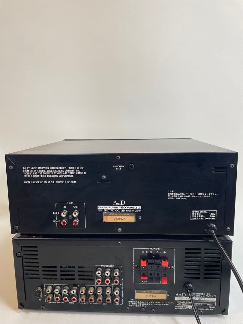 A&D システムコンポ　GX-W830 / DA-U730