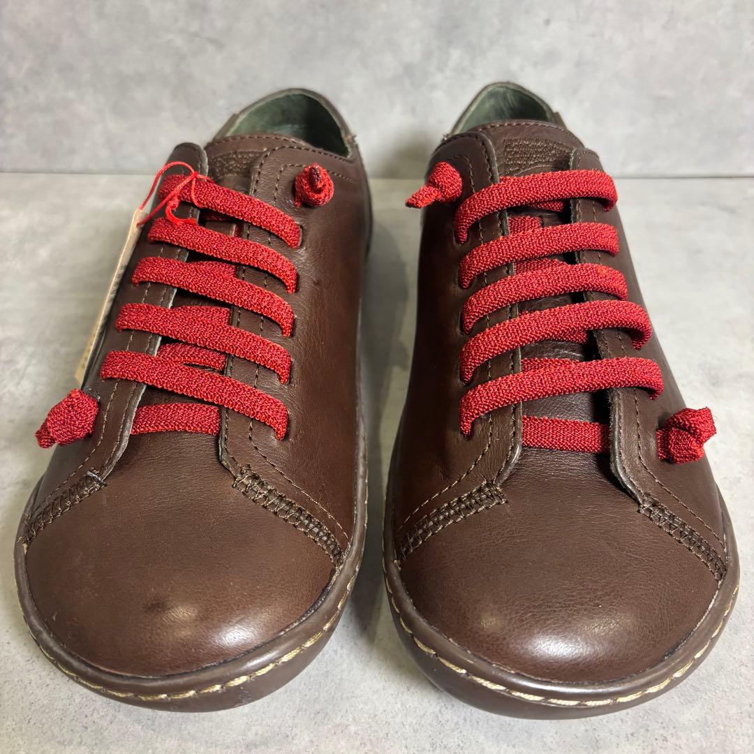 未使用品 カンペール ペウカミ レザースニーカー　ブラウン　37