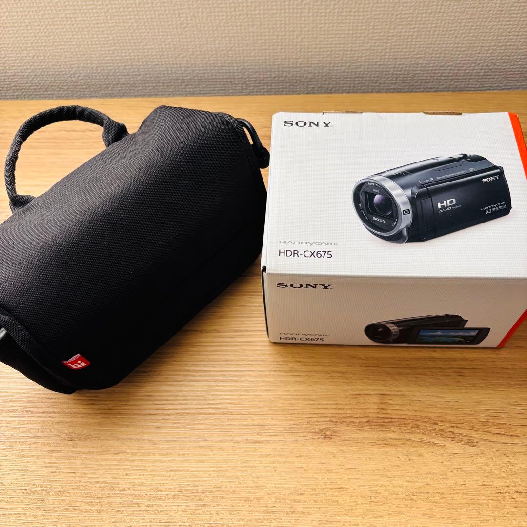 【動作品】SONYハンディーカム（HDR-CX675）アクセサリー 三脚付属