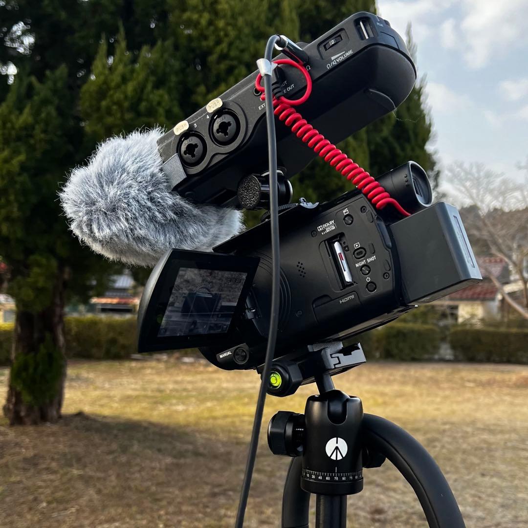 ネ*ロ様 【SONY】FDR-AX60 4K　ECM-GZ1M（ガンマイク）セッ