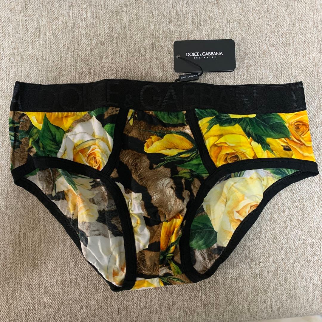 新品 DOLCE & GABBANA フローラルプリント ブリーフ パンツ