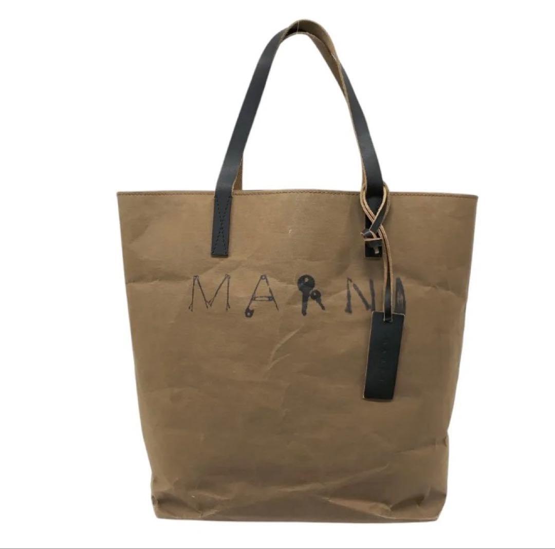 【MARNI】セルロース ショッピングバッグ トート ブラウン系