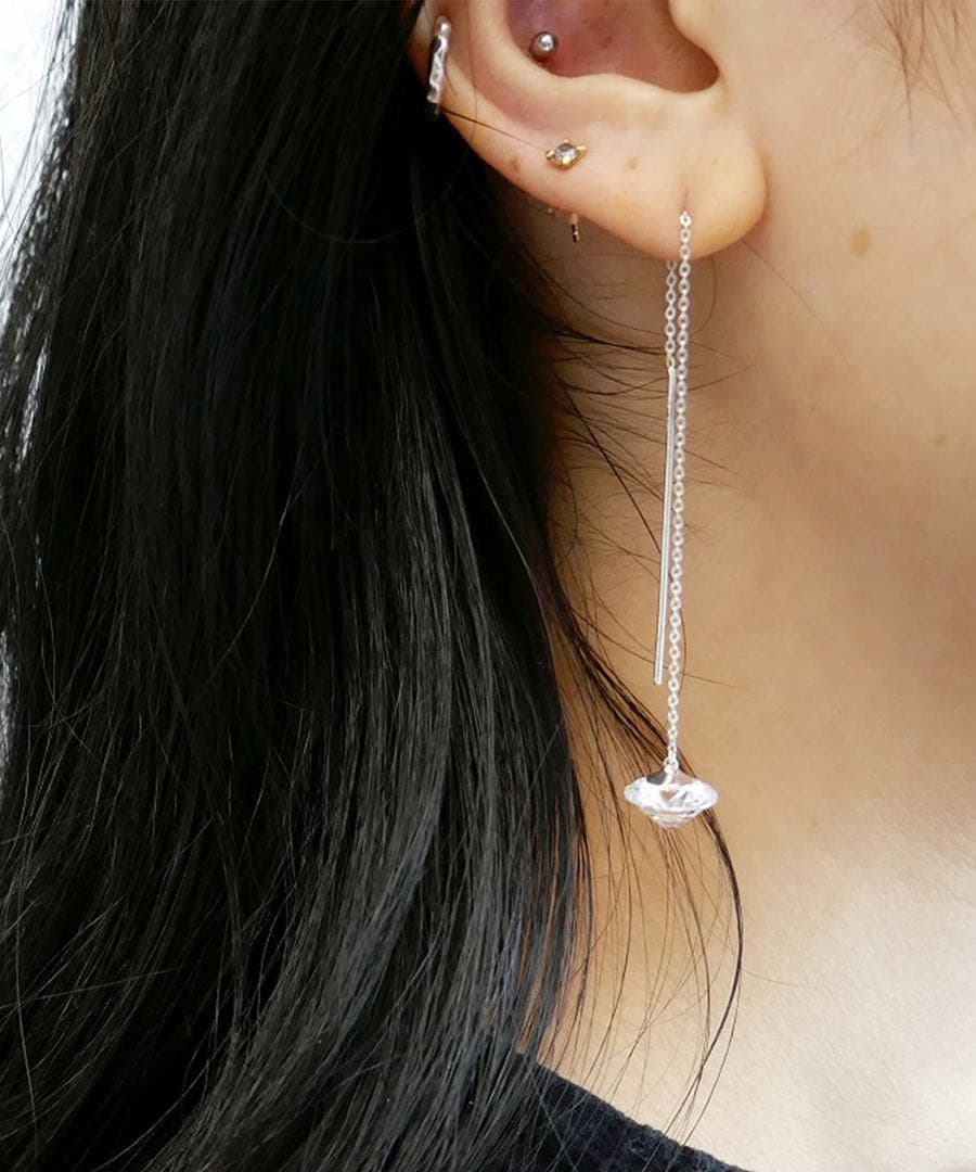 ◆e.m.◆美品！キュービックジルコニアピアス