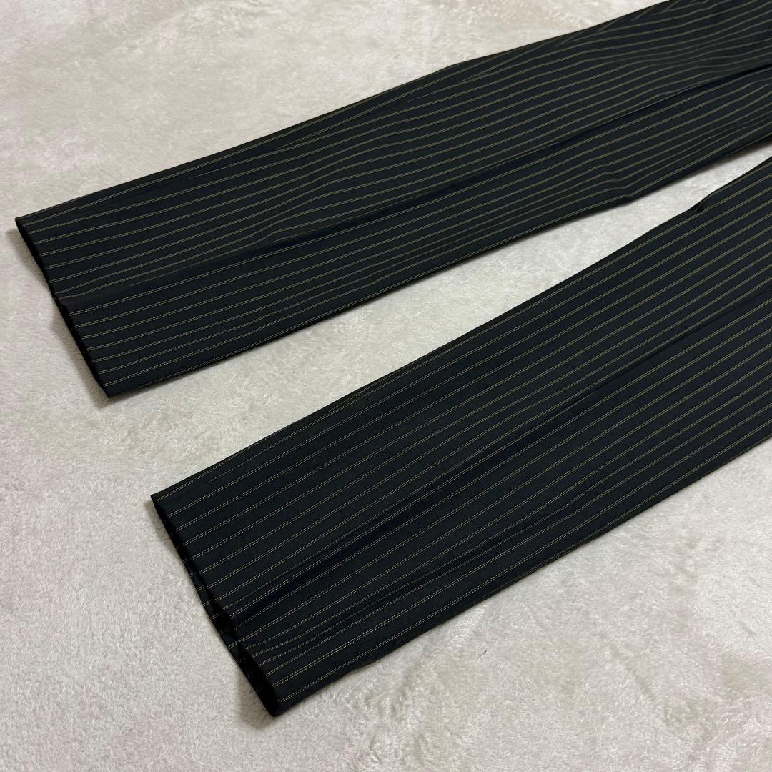 美品　グッチ　スーツセット　パンツ　黒　ストライプ　40(L) 38(M)短丈